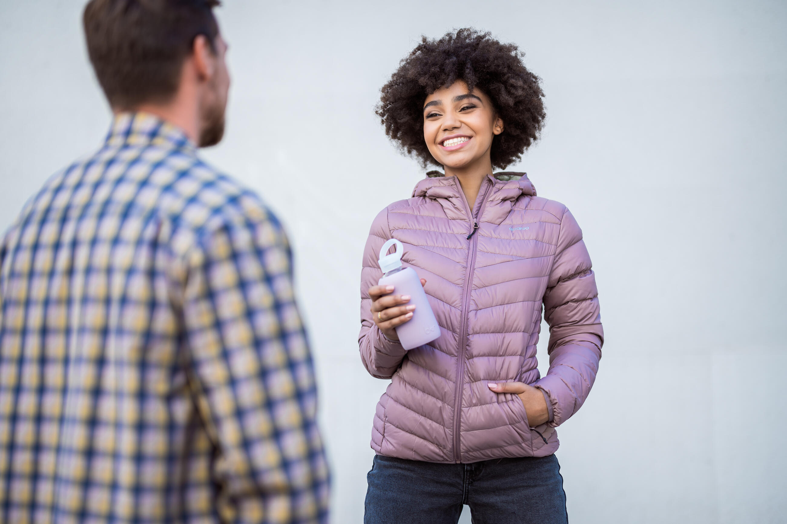 Aparso Rip-Stop Down Puffer & bkr Sloane Water Bottle