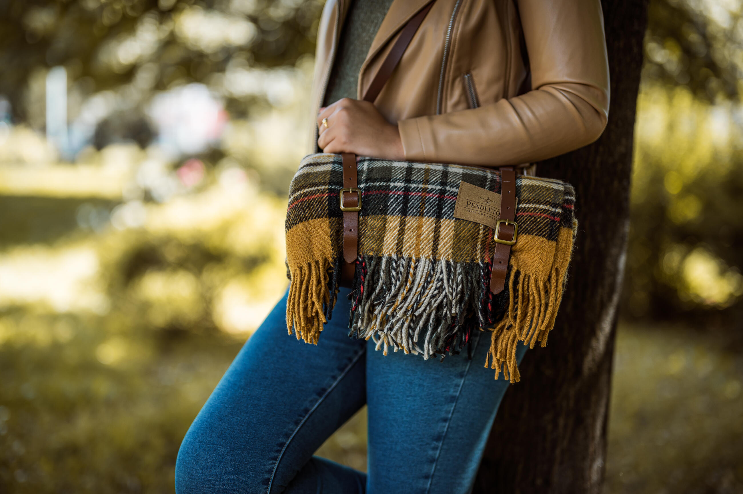 Pendleton Windowpane Merino Throw