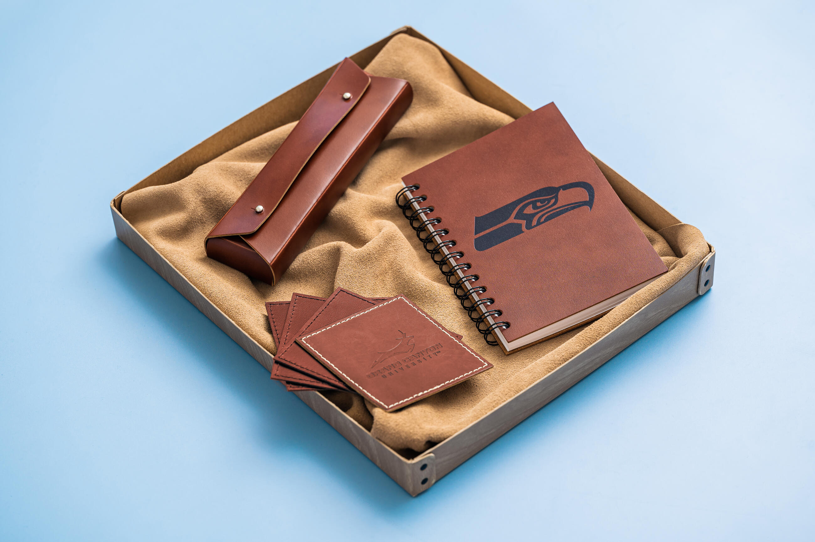 Savi Notes Leather Set of Notebook, Pencil Set and Coasters