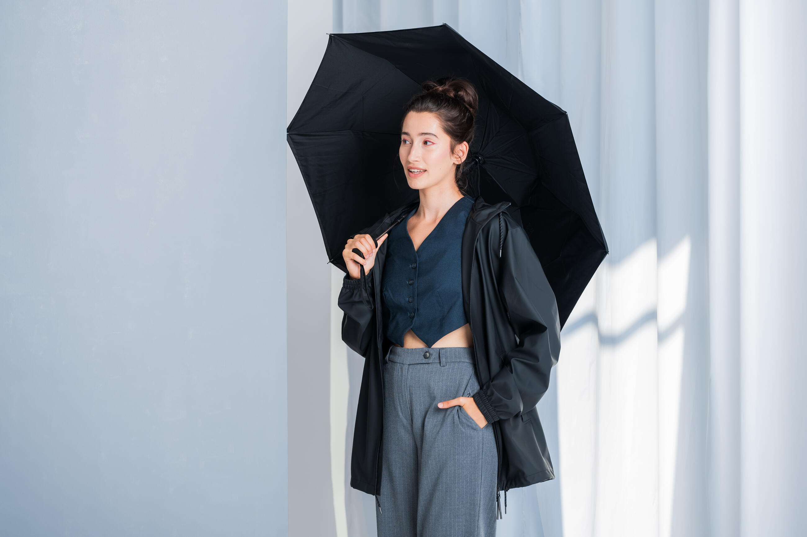 Rains Rain Coat and Umbrella