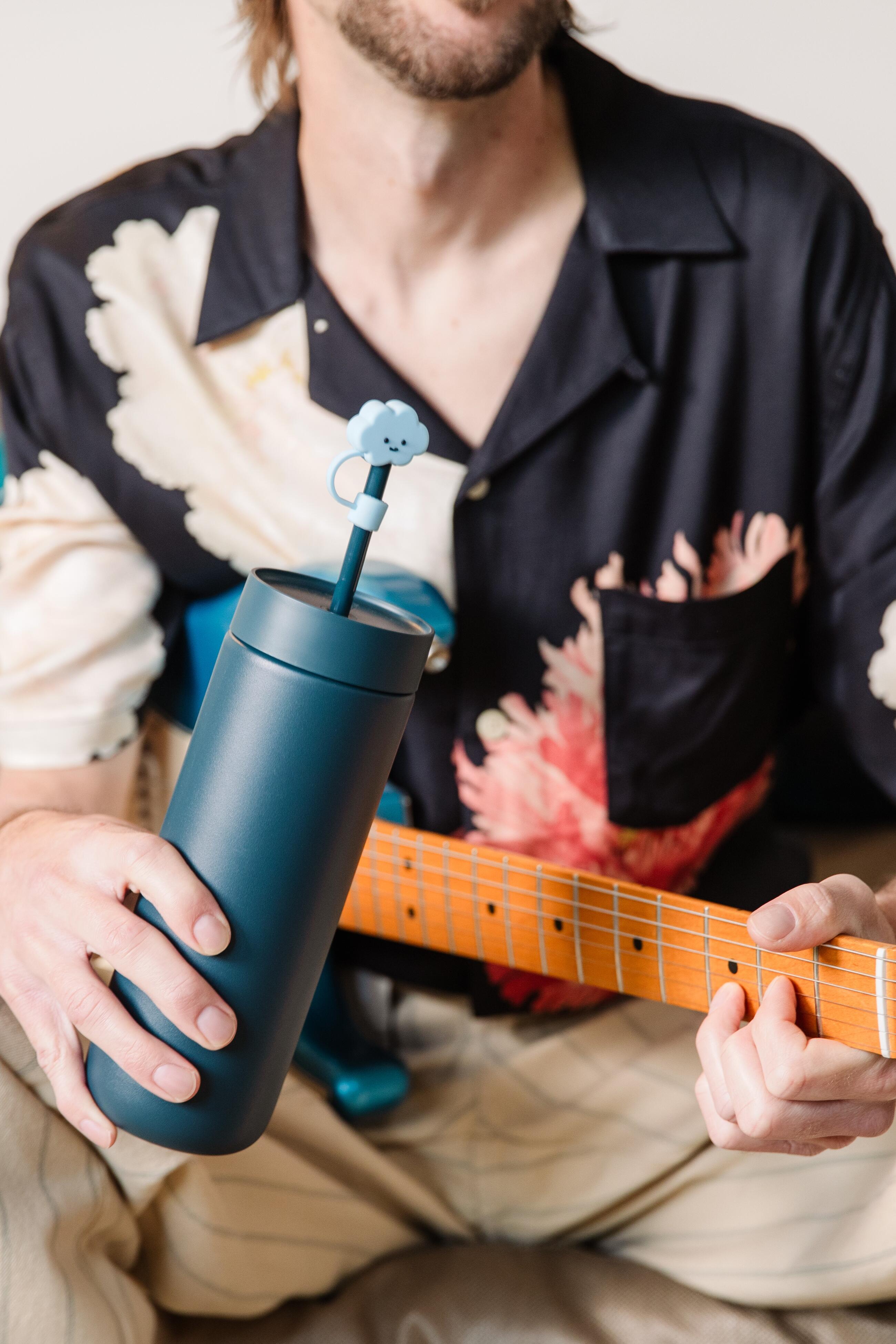 Fellow Carter Mug & CharCharms Cloud Straw Topper