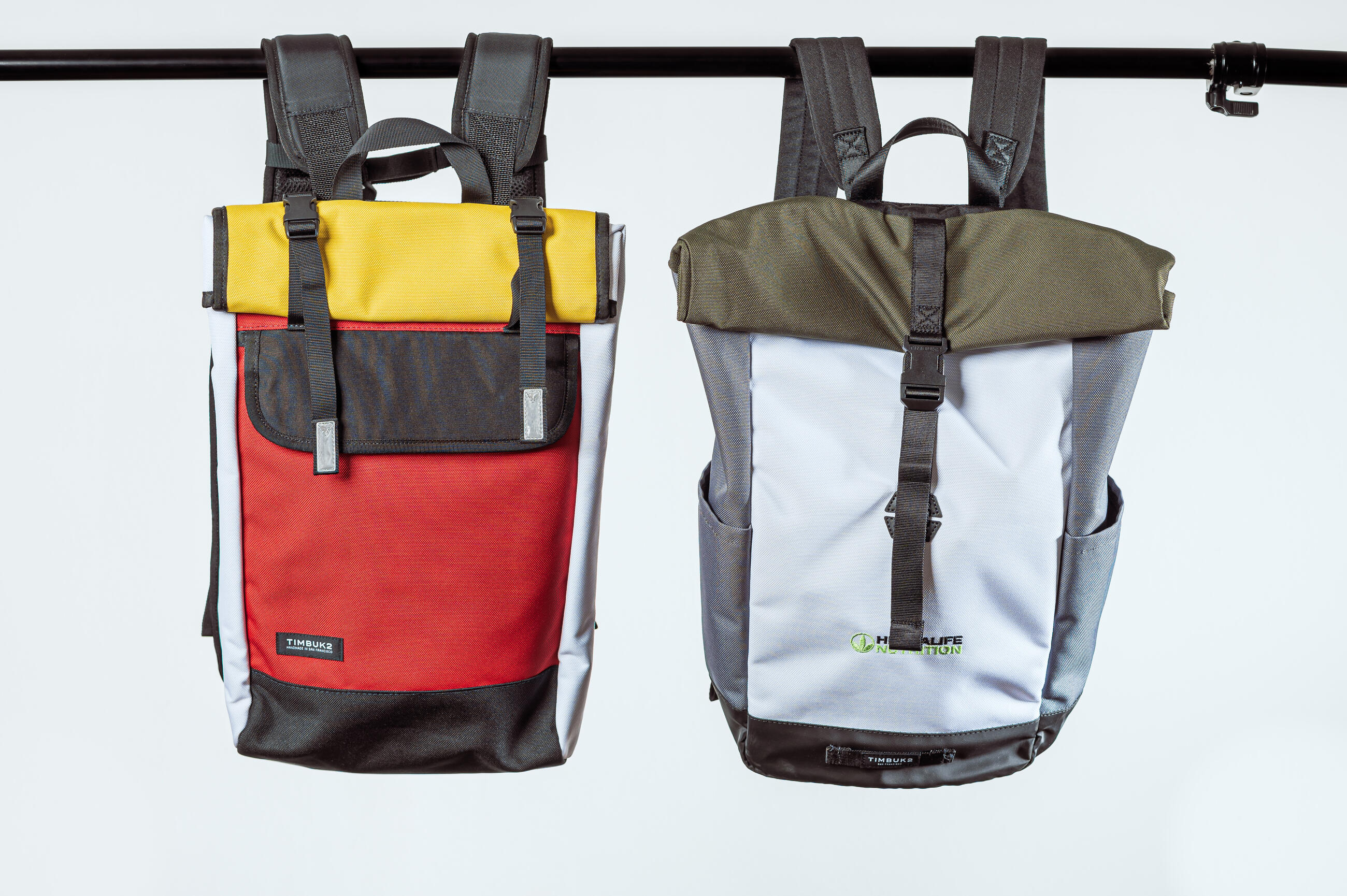 A pop of color complements neutrals