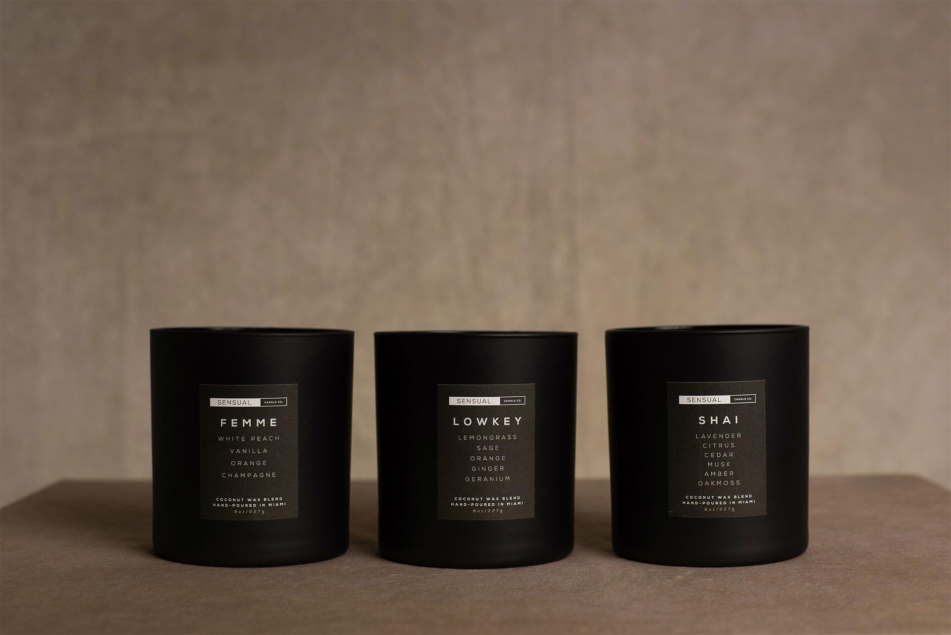 Sensual Candle Trio Set