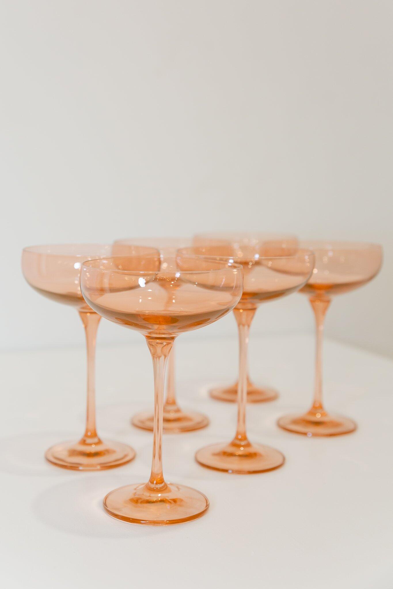 ESTELLE COLORED CHAMPAGNE STEMWARE