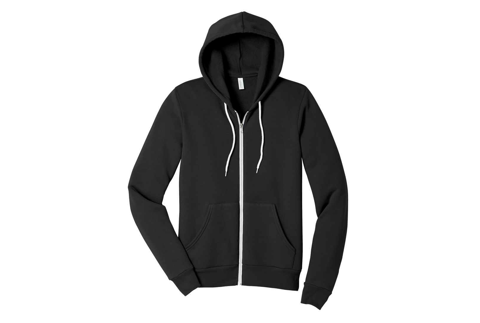 bella+canvas fleece full-zip hoodie