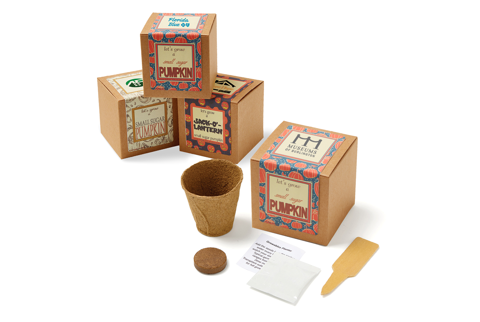 growable planter kraft gift box