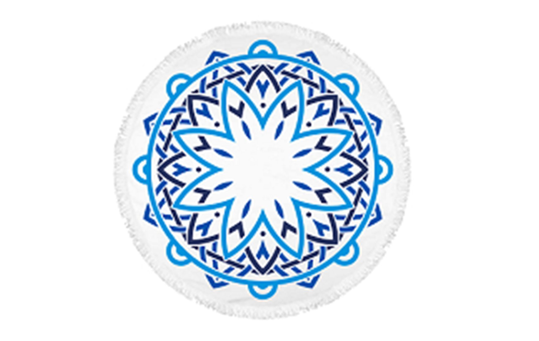 Mandala Round Beach Towel