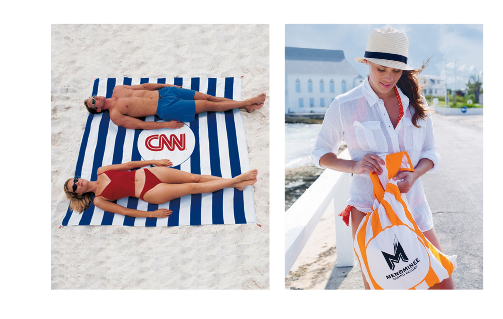 BEACH BLANKET TOTE WITH SAND STAKES