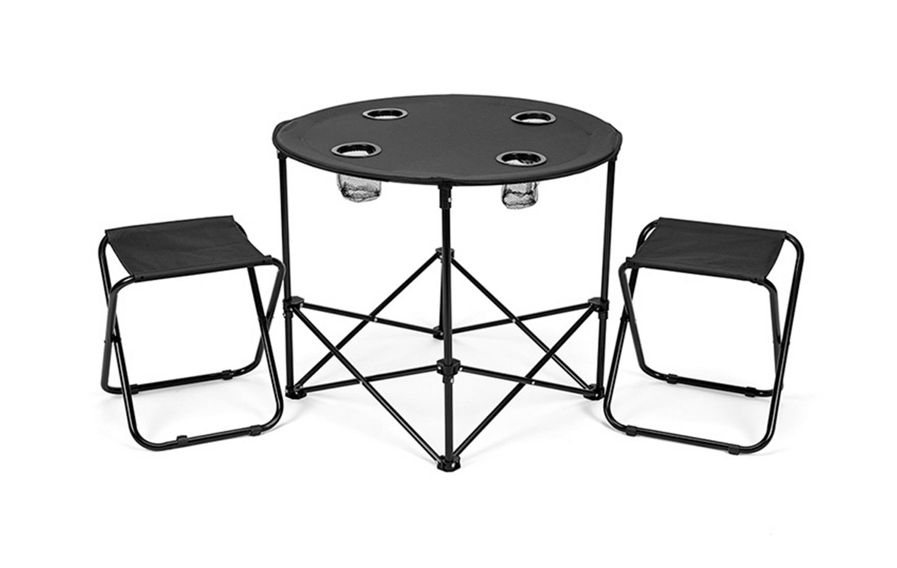 OUTDOOR TABLE AND STOOL SET