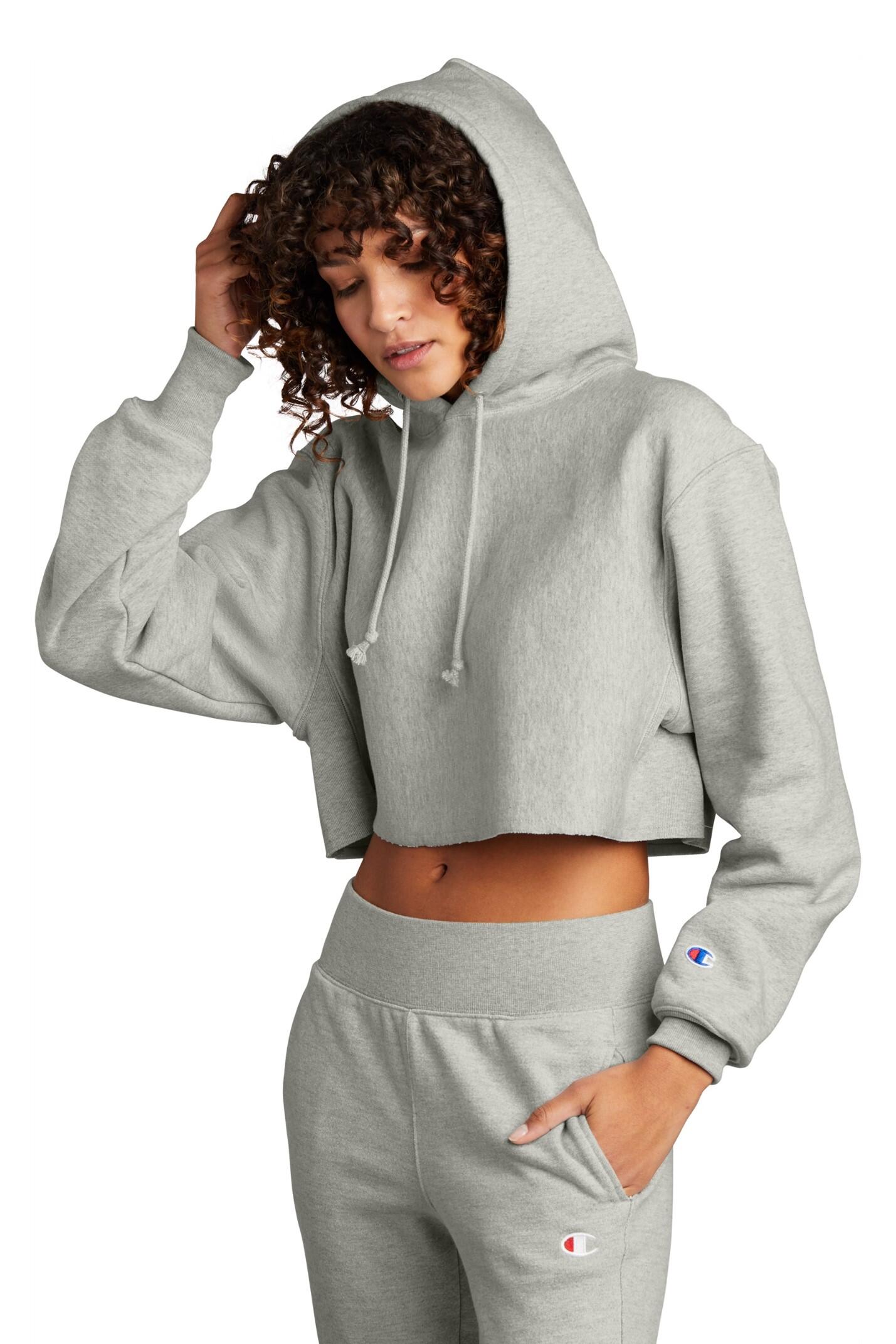 Champion Cropped Hooded Sweatshirt