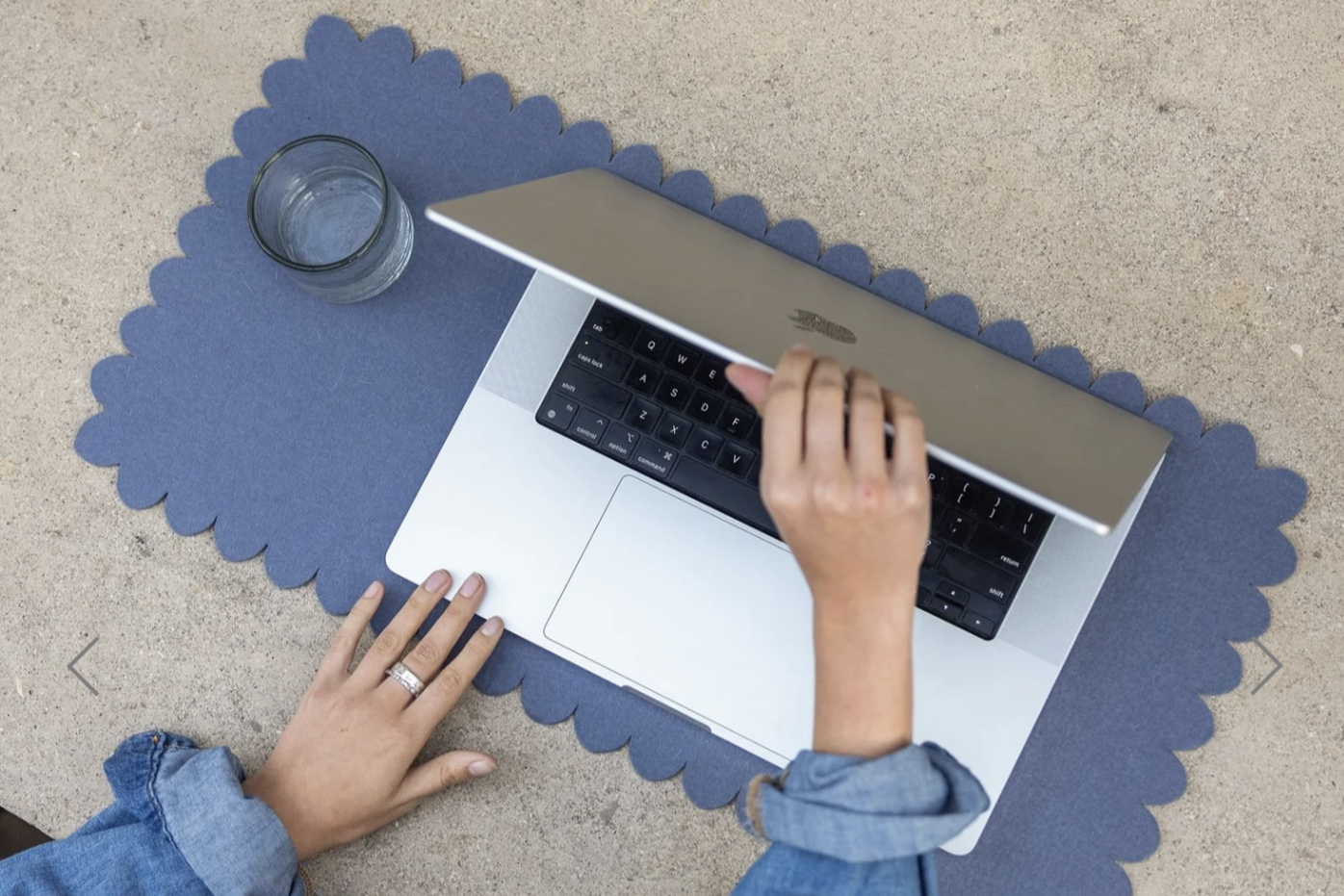 Graf Lantz Merino Wool Desk Pad