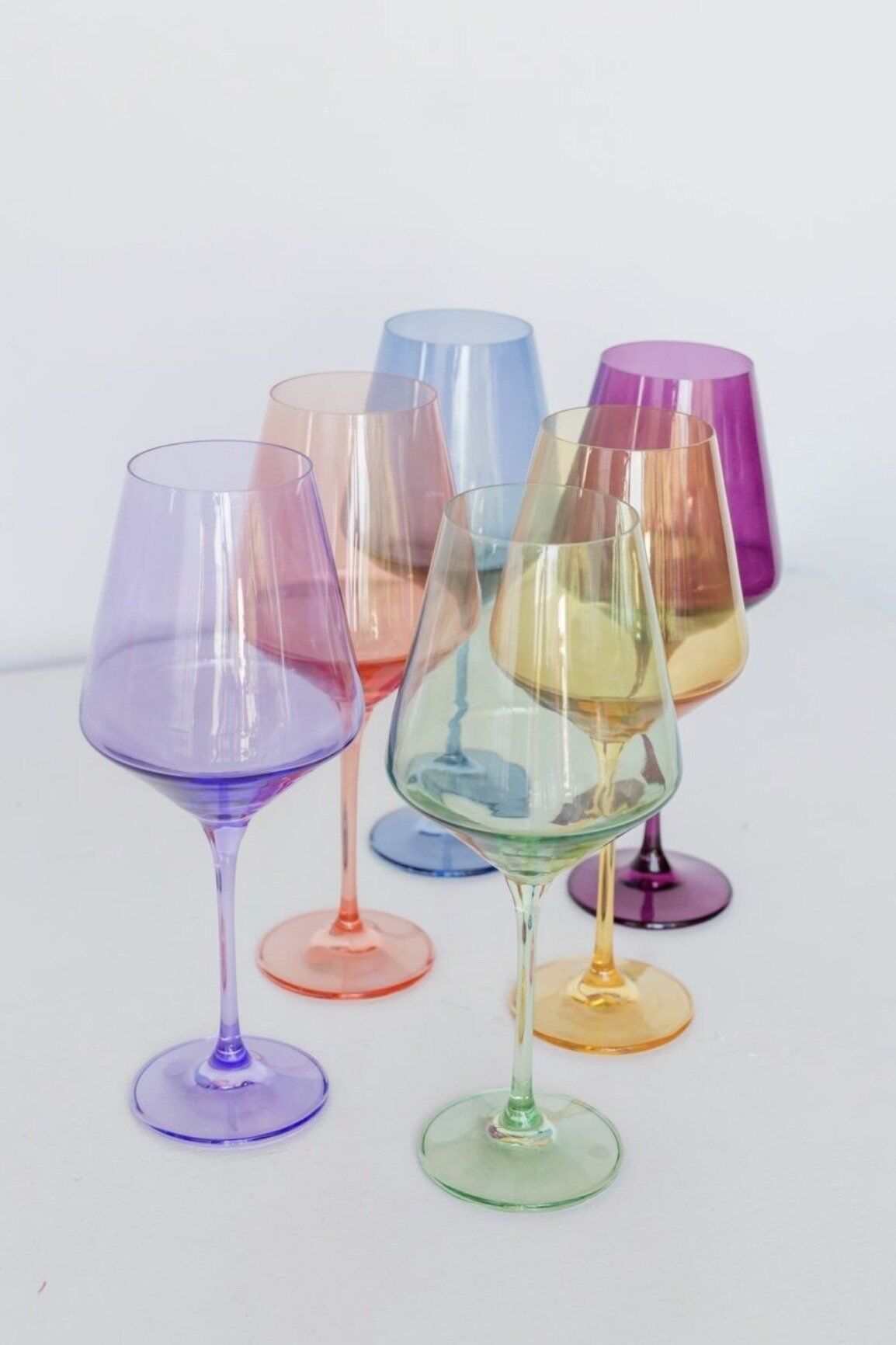 ESTELLE COLORED WINE STEMWARE