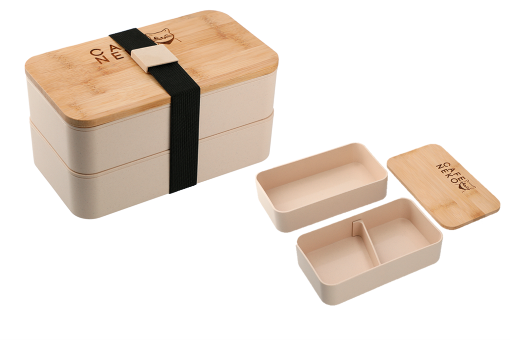 Stackable Bamboo Fiber Bento Box