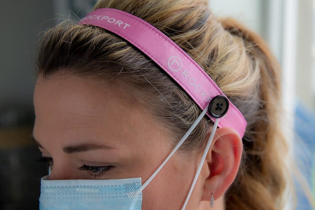 Non-Slip Head Band with Buttons