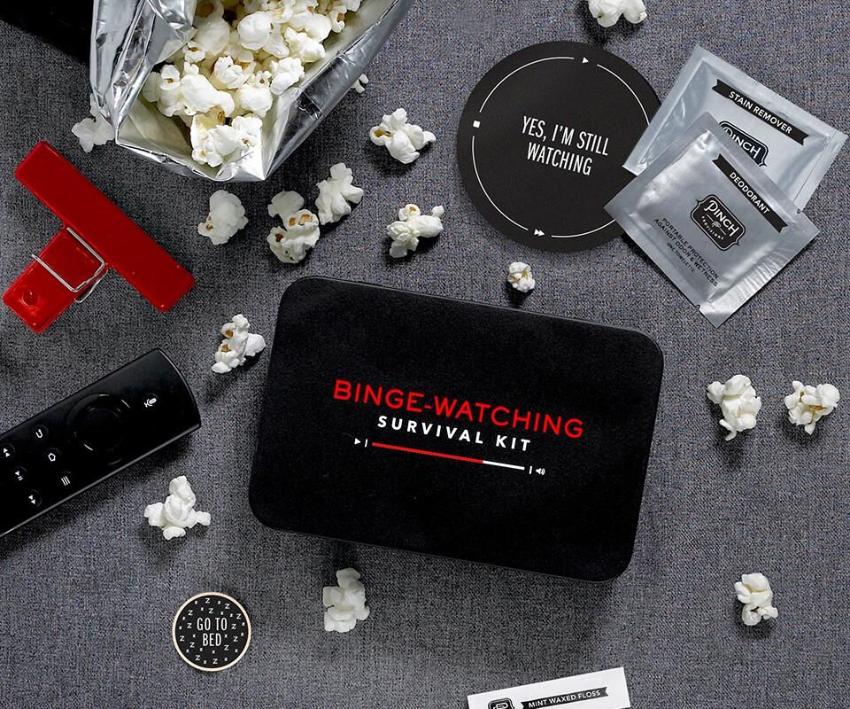 Pinch Provisions binge-watching survival kit