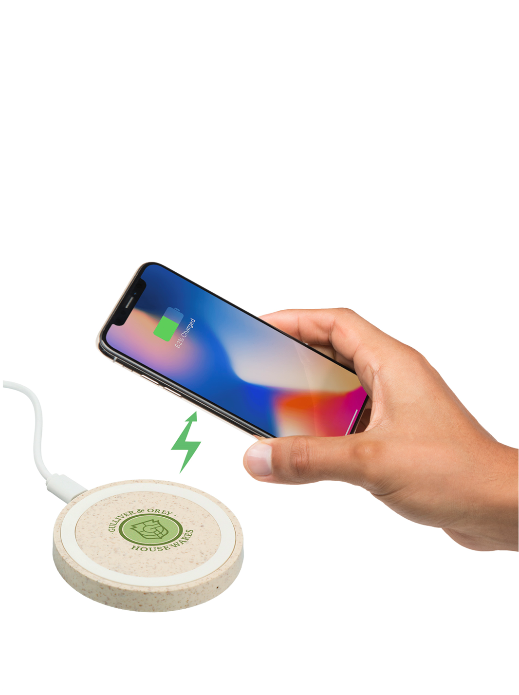 Wheat straw quake wireless charging pad