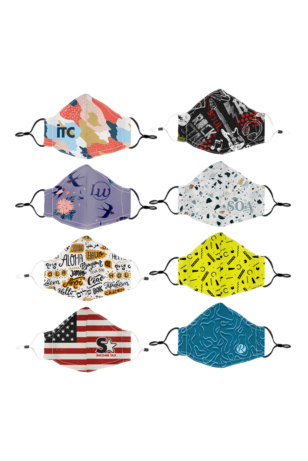 Polyester mask with filter