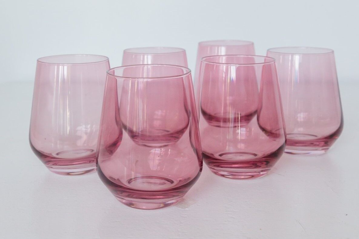 estelle stemless wine glasses