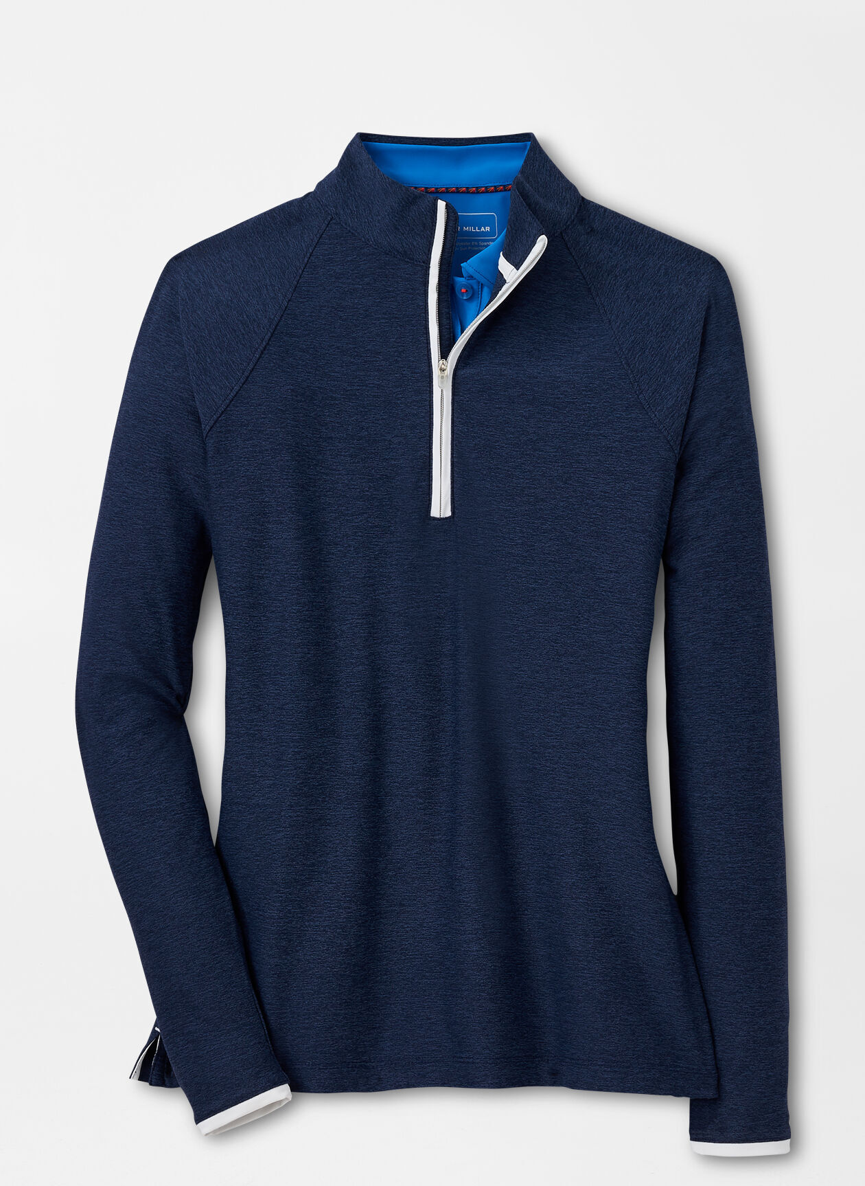 Mélange Raglan-Sleeve Perth Performance Pullover