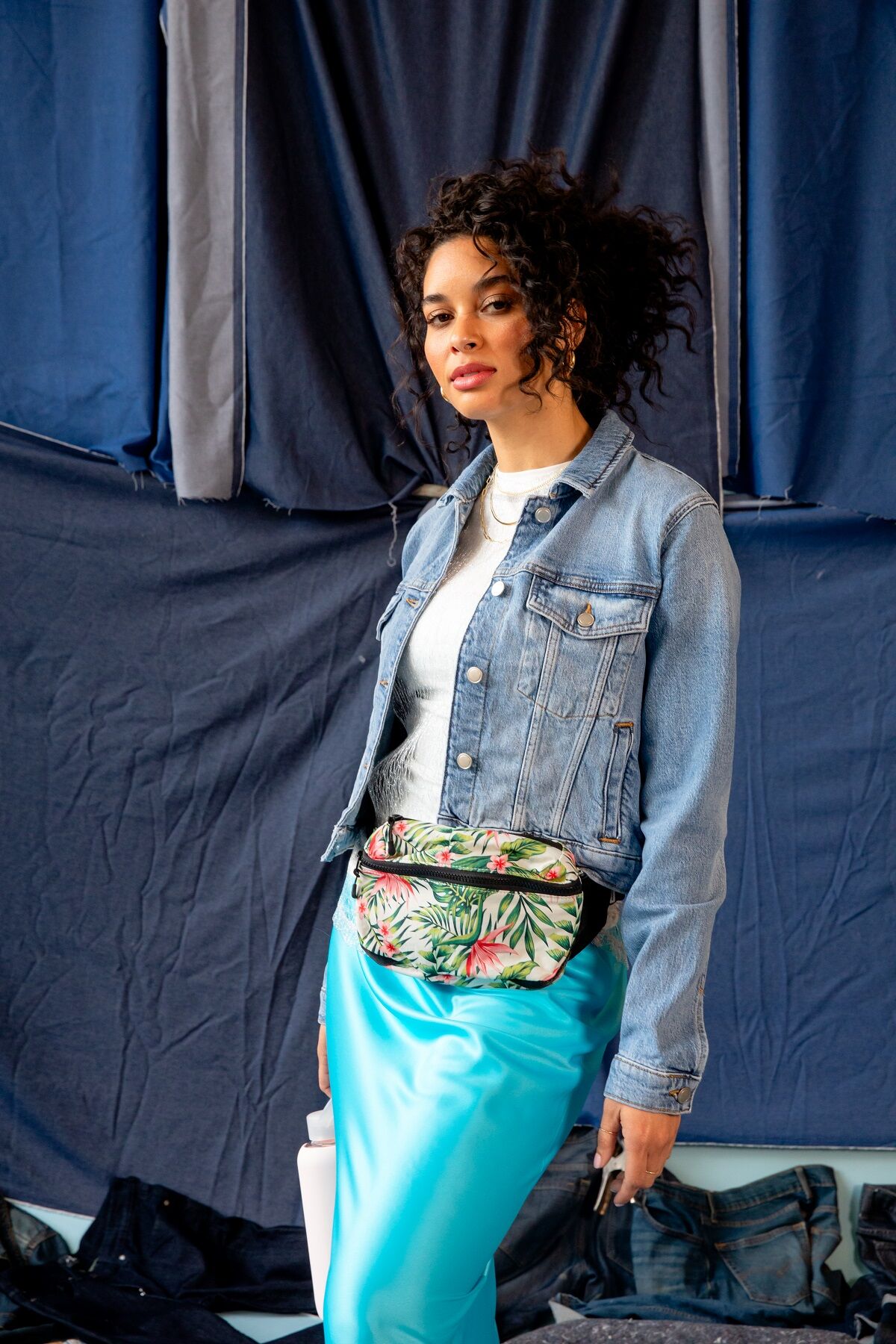 Nomadix Fanny Pack & Port Authority Denim Jacket