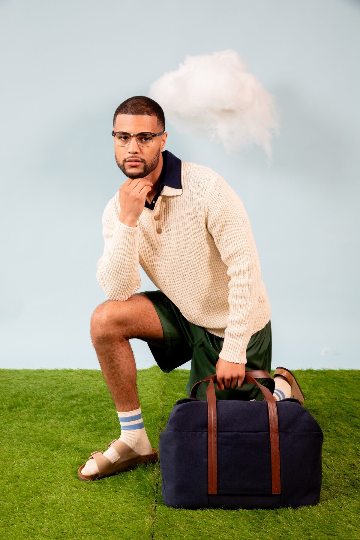 Samsonite Weekender Bag & Le Bon Shoppe Socks