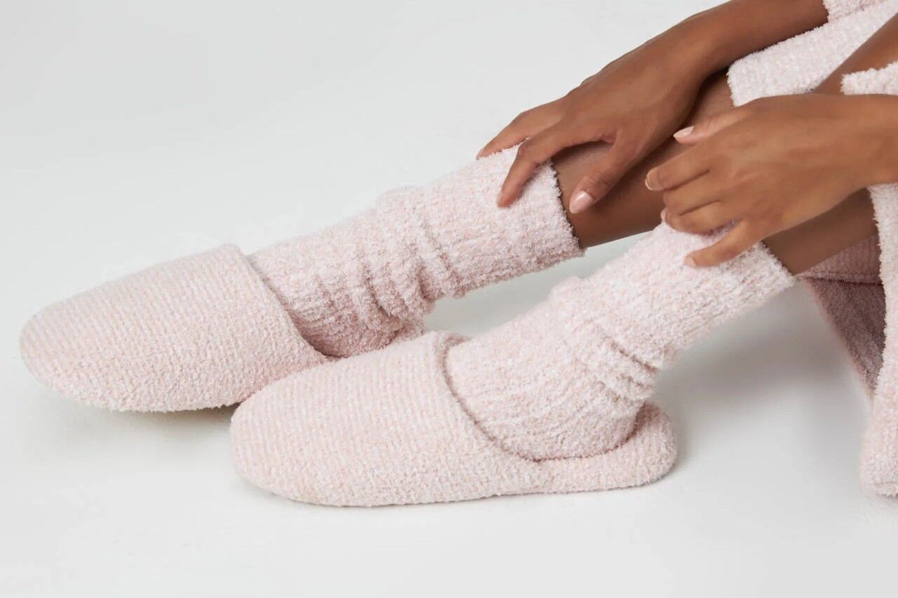 Kashwere Heathered Slippers & Lounge Socks
