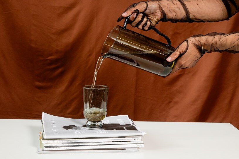 Material Kitchen Pitcher and Glasses Set