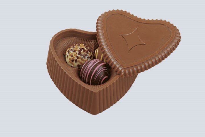 Heart Box with 3 Assorted Truffles