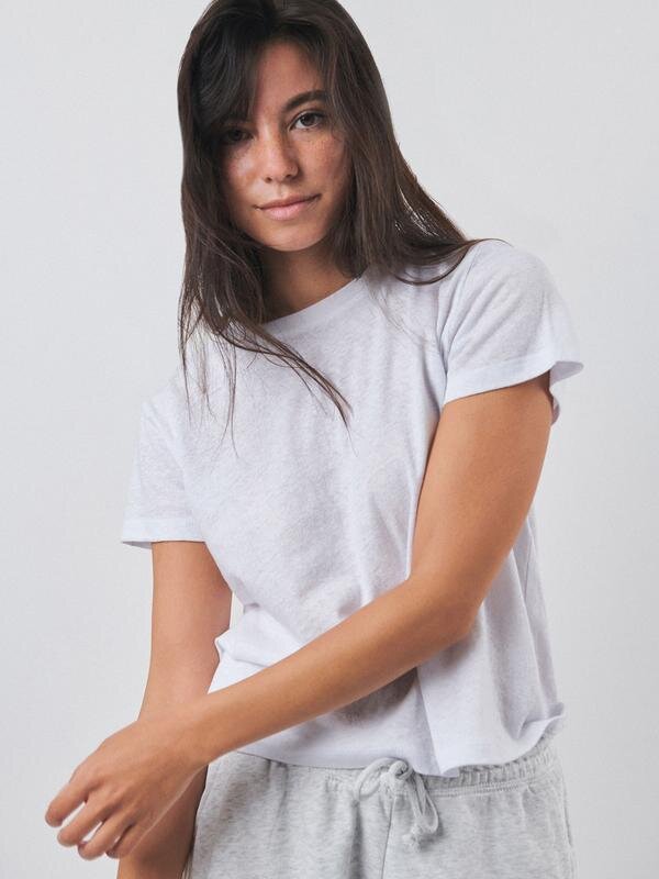 Melrose Place Harper Slub Tee