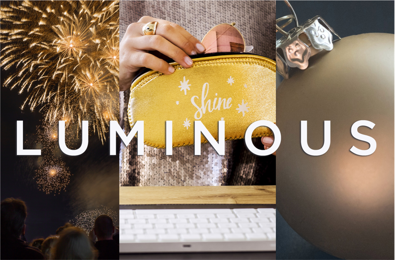 Creative Marketing Concepts Quality Promotional Products Supplier Winter 2020 Style Trends Blog post LUMINOUS banner